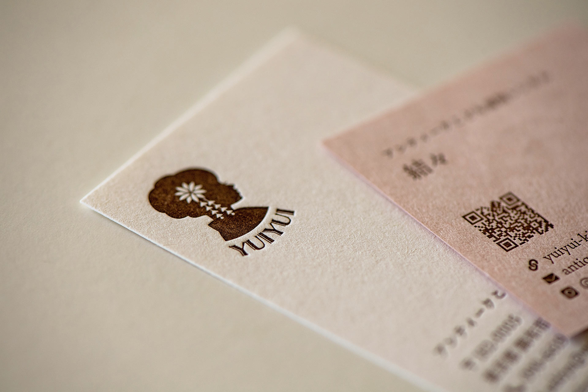 アンティークこども着物レンタル 結々 名刺
