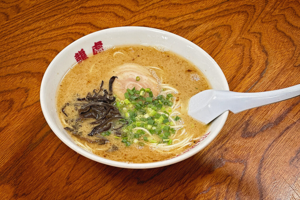 絶品のラーメン。